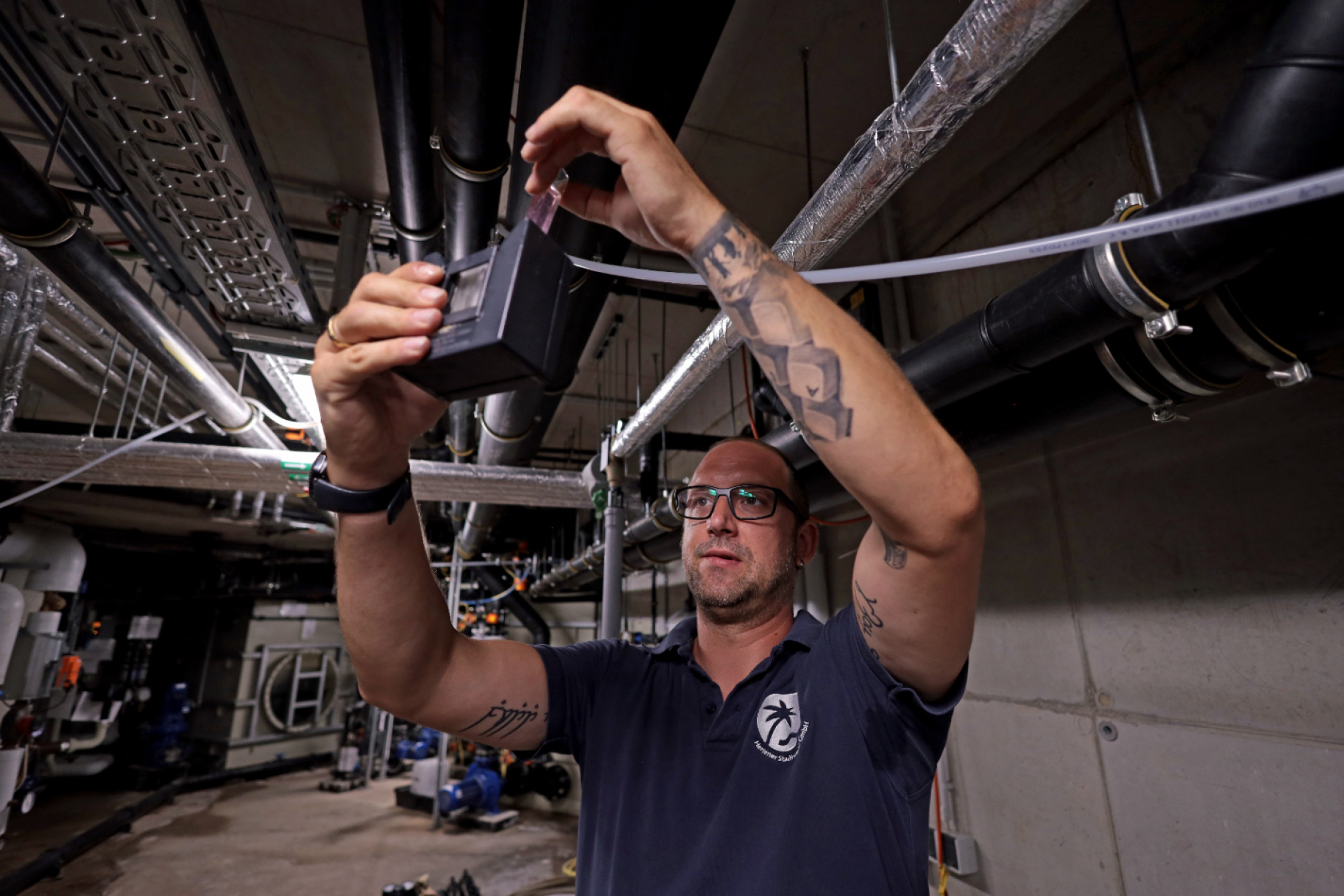 Kai Weinhardt ist Fachangestellter für Bäderbetriebe im Copa Ca Backum.